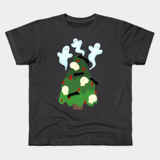 Scary Christmas - skull christmas tree Kids T-Shirt